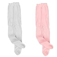1 Pair of White Tights and 1 Pair of Pink Tights, Fits 18 American Girl Dolls