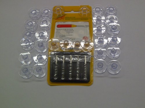 30 Macchina da Cucire Plastica Rocchetti, Si Adatta: Janome, Brother, Singer, Toyota ecc. + GRATIS PACCHETTO DI TEDESCO AGHI