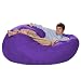 Jaxx Cocoon 6x1 Ft Foam Bean Bag - Microsuede Grape