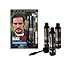 Blackbeard Formula X - Instant Hypoallergenic 1-Day Color for Beard, Mustache, Eyebrows, and Sideburns - Temporary Tint for Men - Black, 3 Pack