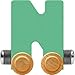 NameTrain Pastel Letter Car N - Made in USA (Green)