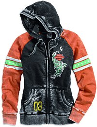 Harley-davidson® Women's Downswept Wings Burnout Hoodie 96199-14VW Medium Harley-davidson® Women's Downswept Wings Burnout Hoodie 96199-14VW Medium