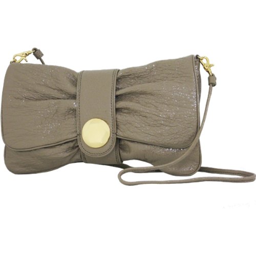 Franchi Sabine Crinkle Cappuccino Clutch