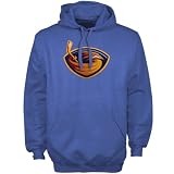 NHL Men's Atlanta Thrashers Heat Seal Long Sleeve Hooded Fleece Pullover, Sport Blue, Large