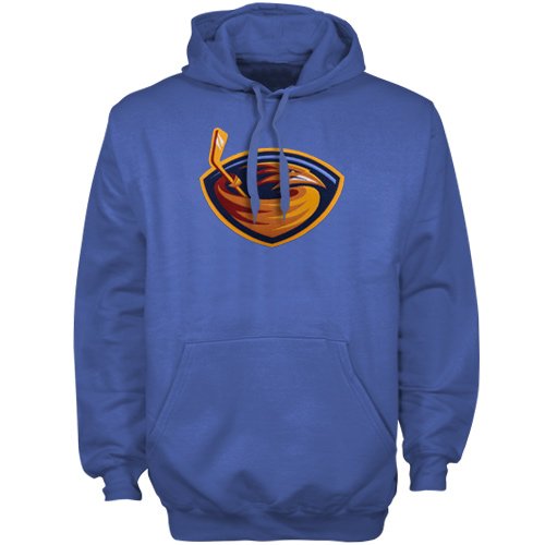 NHL Men's Atlanta Thrashers Heat Seal Long Sleeve Hooded Fleece Pullover, Sport Blue, XX-Large