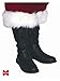 Halco Professional Santa Boots Medium (9-10) Costume Accessory