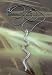 Fashion necklace design 658 snake pendant on gunmetal chain
