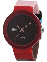 Lacoste Womens Goa 2020038 Multicolor Silicone Analog Quartz Watch with Brown Dial