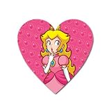 Magnet Heart of Super Mario Bros. Princess Peach Surprised
