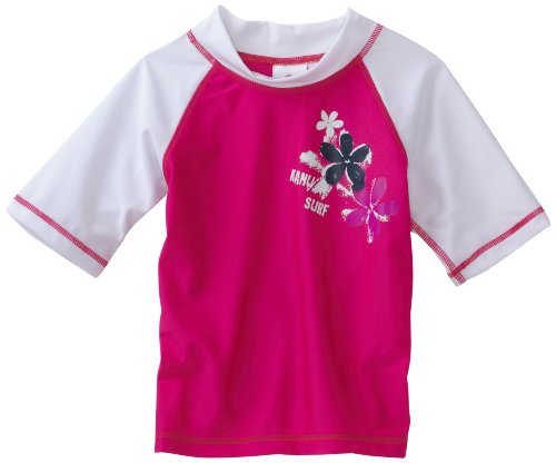 Kanu Surf Girls 7-16 Daydream UV Rashguard Shirt, Pink, X-Small 6