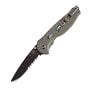 SOG Specialty Knives & Tools STGFSA-98  Flash II - 1/2 Serrated Aluminum Handle, Black TiNi