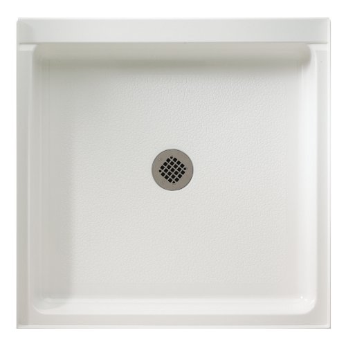 Swanstone SS-3232-010 32-Inch by 32-Inch by 5-1/2-Inch Single Threshold Shower Floor, White Finish