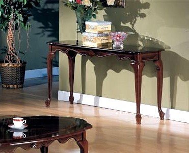 Unique Handmade Wooden Cherry Finish Console Sofa Table