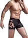 Neleus Men's Compression Square Leg Swimsuit, Dragon (Black),US S,Asia L