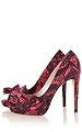 Lace Print Peep Toe