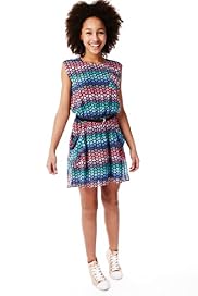 Limited Heart Print Dress with Belt