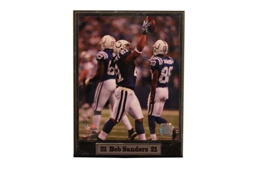 Encore Select 510-FBIND21 Indianapolis Colts Bob Sanders 9x12 Plaque