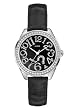 GUESS Watch, Women's Black Leather Strap G76030L