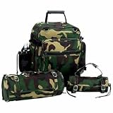 Diamond Plate 3pc Camouflage Motorcycle Bag Set