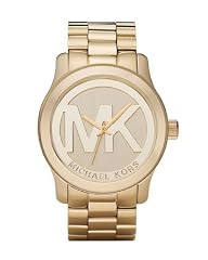 Cheap Michael Kors Quartz Goldtone Bracelet Champagne Dial Women