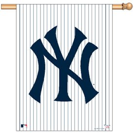 The New York Yankees MLB Baseball Pinstripe Logo Flag or Banner #1