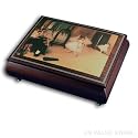 Jewelry Box, Italian Inlaid Wooden Musical Jewelry Box, Degas "The Dance Class"