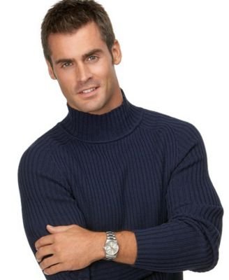 Click here to buy Alfani Chunky Ribbed Mock Turtleneck Sweater by Alfani.