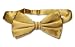 SILK BOWTIE Solid GOLD Color Men's Bow Tie for Tuxedo or Suit