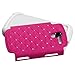 SAMSUNG GALAXY EXHIBIT T599 PINK WHITE DIAMOND BLING HYBRID COVER HARD GEL CASE +FREE SCREEN PROTECTOR from [ACCESSORY ARENA]