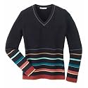 ExOfficio - Women's Irresistible V-Neck Stripe Long-Sleeve Sweater