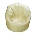 XL CREAM Faux Leather Beanbag