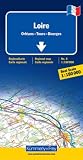 Loire 1 : 180 000 - Stra&szlig;enkarte: Orl&eacute;ans - Tours - Bourges - Mit touristischen Informationen - 