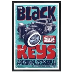 BLACK KEYS - Black Framed Limited Edition Concert Poster - by Daymon Greulich
