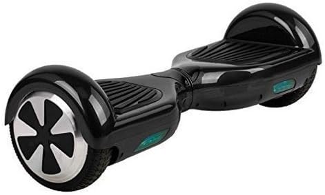 Mini Electric Skateboard, Self Smart Balancing Scooter with LED Light, Two Wheels Intelligent Transporters Avail (Black)