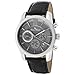 Lucien Piccard Men's 12356-014 Mulhacen Chronograph Grey Textured Dial Black Leather Watch