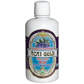 Dynamic Health Acai Gold- 100% Pure Organic Certified Acai Juice, 32-Ounce Bottle
