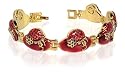 New Gorgeous Red Hats Magnetic Link Ladies Bracelet 7"