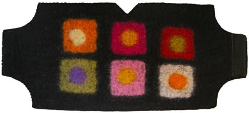 Fair Trade Felted Wool French Press Coffee Cozy- French Press Not Included (Black)