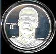 1996 Highland Mint "LIMITED EDITION" NHL Hockey Collectible Coin Silver: Mark Messier - Edmonton Oilers - New York Rangers - Vancouver Canucks