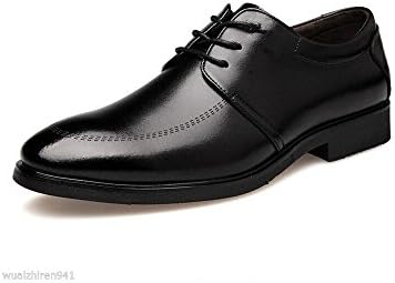 New Mens Dress Leather Shoes Formal Lace Up Oxfords Casual Black Deluxe 8