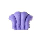 Terry Covered Bath Pillow - Lilac Purple