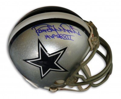 Randy White Autographed/Hand Signed Dallas Cowboys Mini Helmet with SBXII MVP Inscription