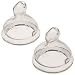NUK Silicone Orthodontic Nipples, 6 Months, Fast, 2 Pack