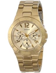 GUESS Womens U12631L1 Active Shine Gold-Tone Watch