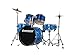 Ludwig Junior 5 Piece Drum Set with Cymbals (Blue)