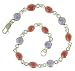 Silver Ladies Lolite and Garnet Stone 8 Bracelet
