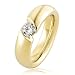 Cover:Goldmaid Damen-Ring Solit�r Spannfassung 585 Gelbgold 1 Brillant Lupenrein wei� 0,50 ct. Gr. 54 So R2215GG54