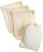 Regency Spice Bags with Drawstring top set of 4