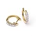 0.25 Carat 14KYG Diamond Hoop Earrings