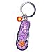 Tinker Bell Purple Flip Flop Pewter Keychain